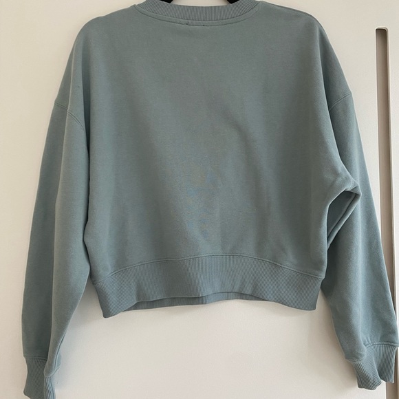 Garage Crew Neck Sweater - Soft Teal - Picture 2 of 5